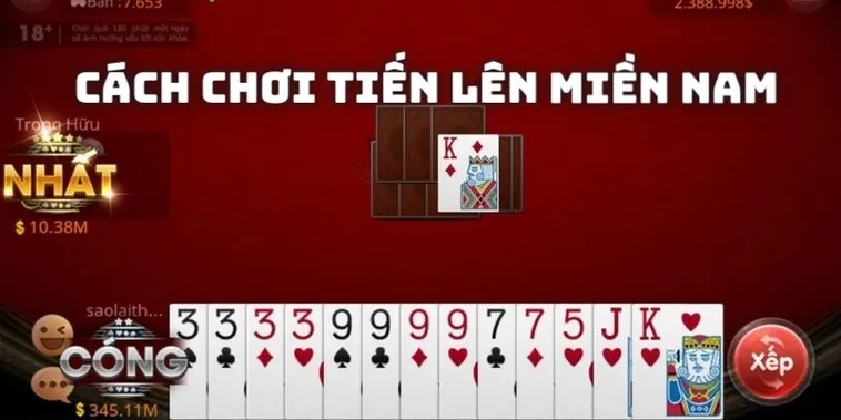 Cách Chơi Tiến Lên Miền Nam Tại Nhà Cái 58Win